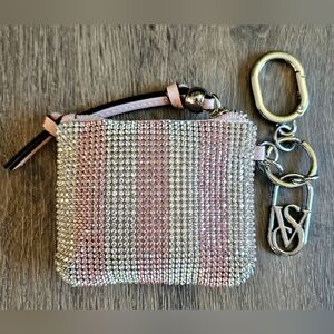 Victoria's Secret Pink Blossom BLING Keychain Shine Pouch SOLD OUT MSRP $34.99